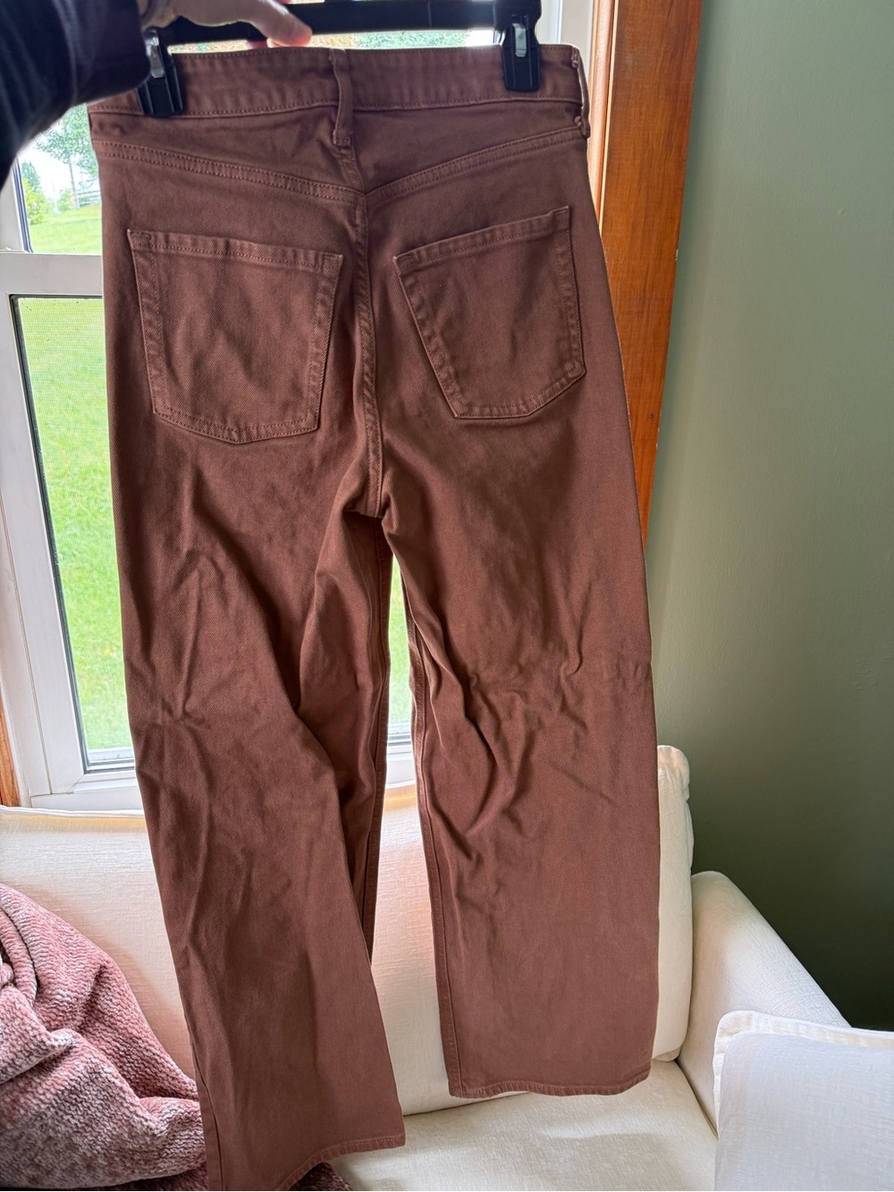 Old Navy Women’s Brown Straight-Leg Chinos - Picture 2 of 2